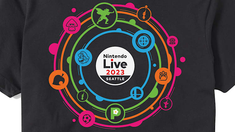 Nintendo Live 2023 - Logo T-Shirt (Kids) - 2XL - Ships